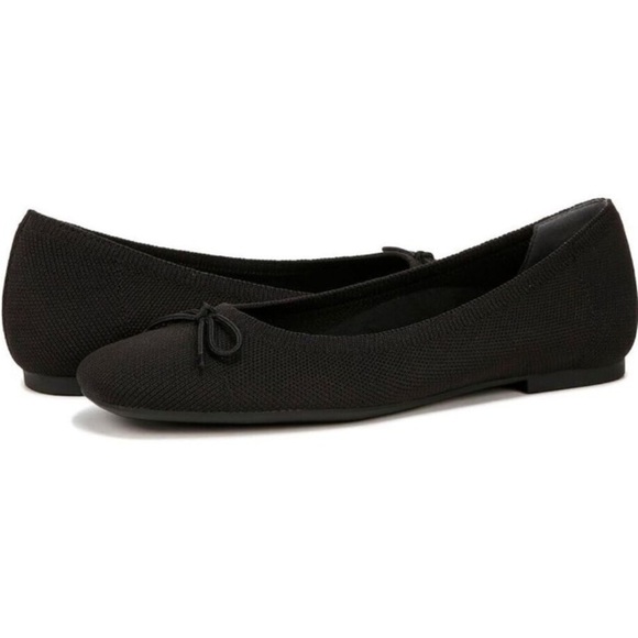 Vionic Klara Knit Ballet Flat Women's US 9.5 Black Square Toe Bow Slip-On Work - Picture 16 of 16